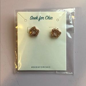 Rose gold earrings